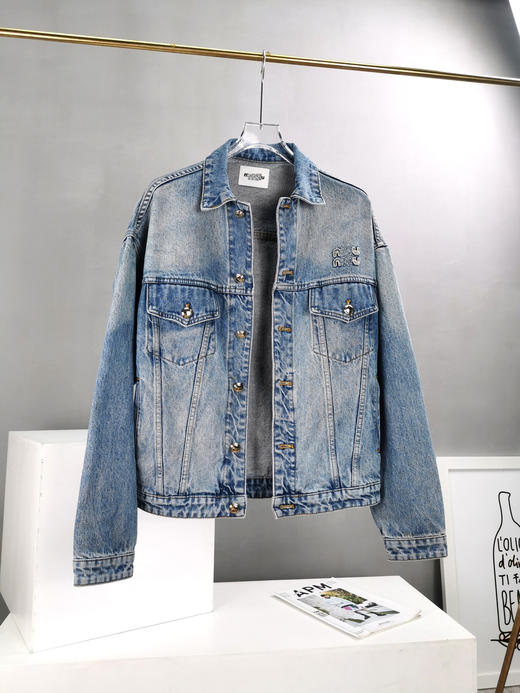 MM 2024秋季新款 贴布绣字母小标牛仔夹克外套 特惠 Z-11972 商品图0