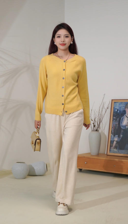 臣禾	100%绵羊毛 重磅羊毛开衫JZ243100875 商品图1