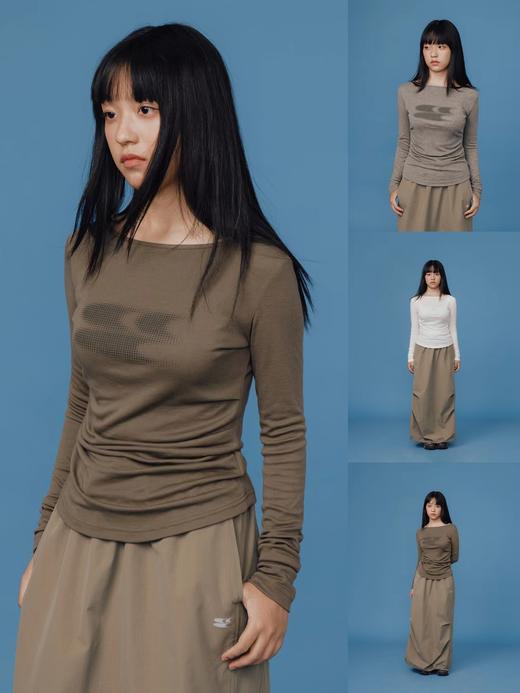 CryingCenter 一字领logo羊毛长袖tee 哭喊中心 商品图0