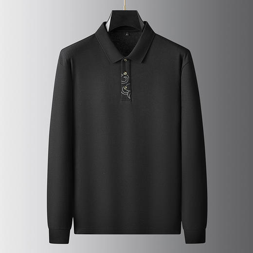 【新款DDA】大依优型大码长袖Polo衫翻领加肥加大肥佬休闲商务宽松透气上衣打底 商品图0