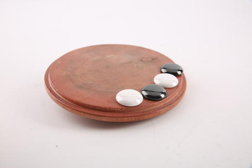 单面凸稀土锆玉围棋+黄心楠罐 商品图4