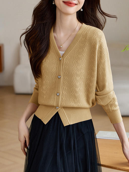 CC XFY2151针织开衫外搭高腰毛衣外套 商品图2