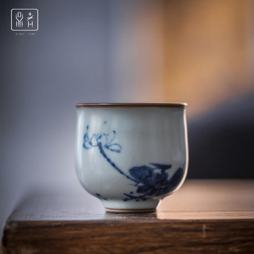 问鼎鼎者青花梨雪杯(芭蕉小鱼)梨雪杯(荷花)（缺货） 商品图1