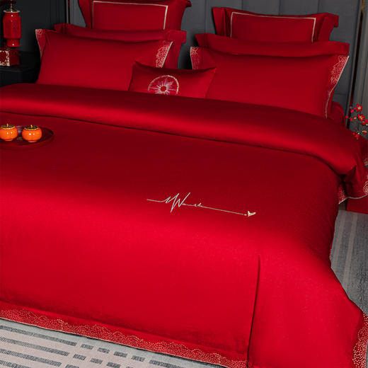 多喜爱 喜玫瑰婚庆床上用品四件套 心悦 商品图1