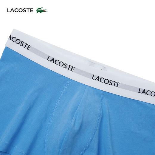 Lacoste法国鳄鱼男士新款时尚棉质舒适3条装平角裤内裤5H5150-10 商品图4