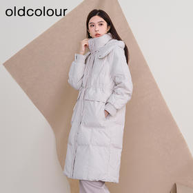 oldcolour欧珂冬季新款时尚修身中长款羽绒服女P450907A1