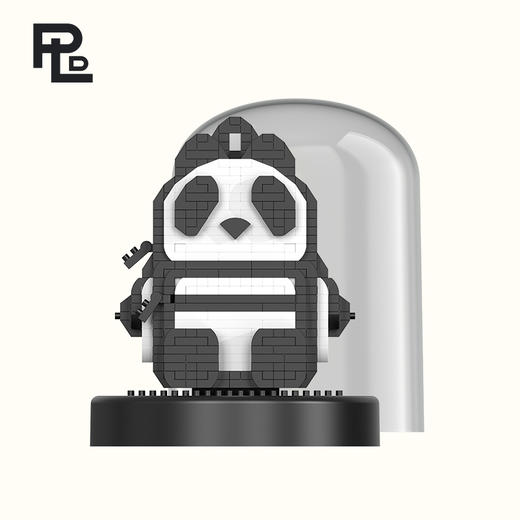 保兰德PLD友谊使者2024新款熊猫乐高益智拼插积木儿童玩具礼物 商品图4