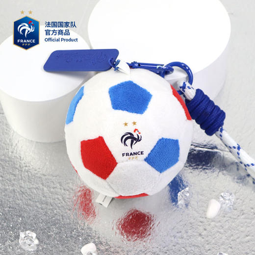 【官方正版】法国国家队丨拼色队徽款毛绒足球挂件足球周边 商品图2
