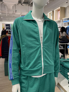 Lacoste/法国鳄鱼 男士春秋款翻领串标插肩袖运动休闲外套SH0081