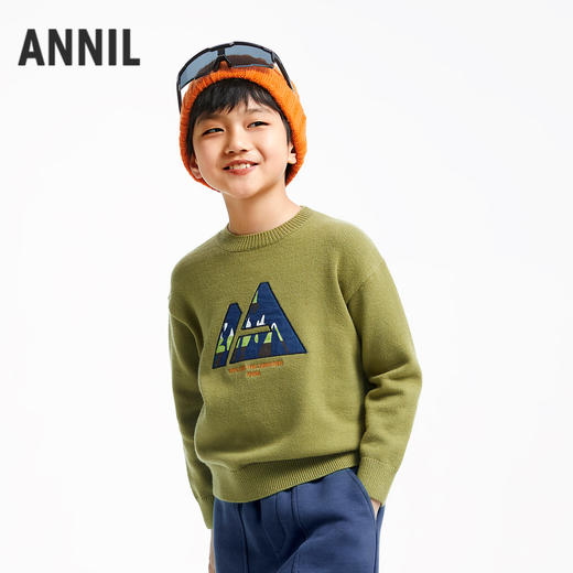 男童潮趣绣花毛衣安奈儿童装AB434517 商品图1