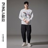 PINLI品立2024秋季新款凤凰彩钻套头卫衣国潮休闲宽松圆领男上衣BG243109010 商品缩略图2