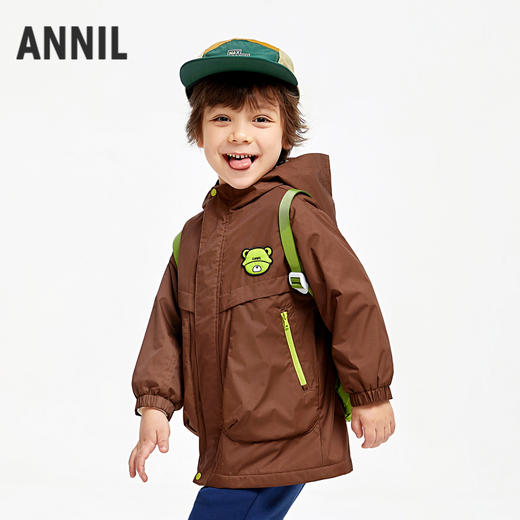 男童加绒三防外套宽松安奈儿童装实体店同款XB435559 商品图1