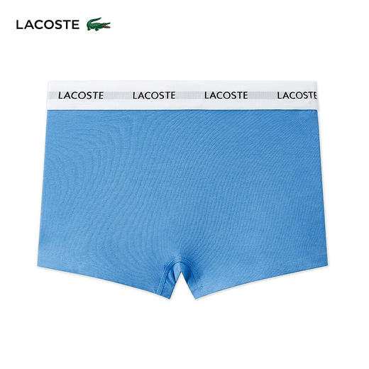 Lacoste法国鳄鱼男士新款时尚棉质舒适3条装平角裤内裤5H5150-10 商品图3