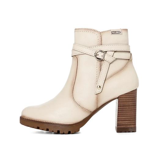 【云粉节】BF楼Pikolinos派高雁24年冬季牛皮高跟侧拉链踝靴PA247513.吊牌价2980 商品图4