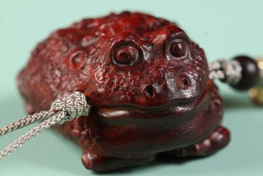 GJXJ0139°福蟾/金蟾紫檀挂件 商品图1