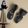 ZHR则则金属衔扣厚底乐福鞋女鞋2024新款复古优雅百搭小皮鞋 商品缩略图0