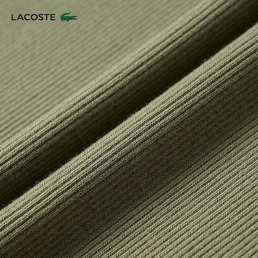 LACOSTE法国鳄鱼女装新款纯棉修身纯色圆领休闲短袖T恤TF5538-98 商品图4