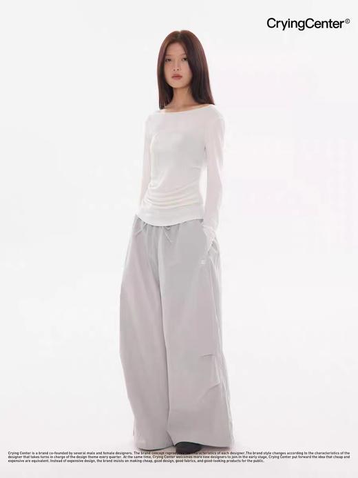 CryingCenter 一字领logo羊毛长袖tee 哭喊中心 商品图2