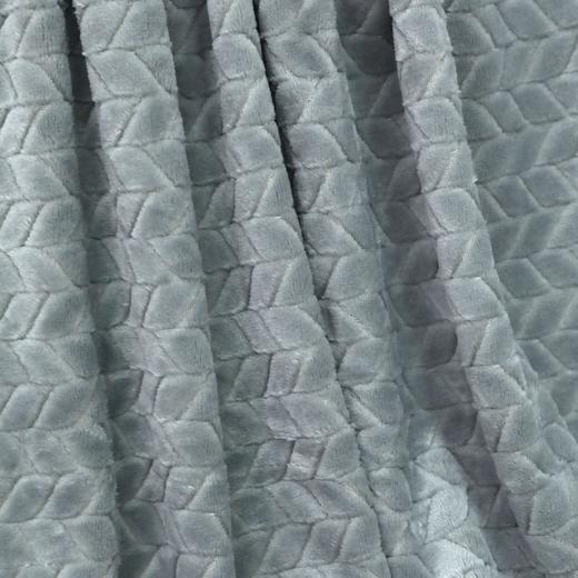 丝带包装礼品毯子 冬季高克重纯色提花珊瑚绒毛毯 加厚保暖毯子 办公室午睡毯 沙发盖毯 学生午休毯 商品图1