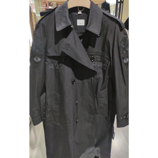 BURBERRY 博柏利 男士风衣 黑色 8042244 A1189 商品图0