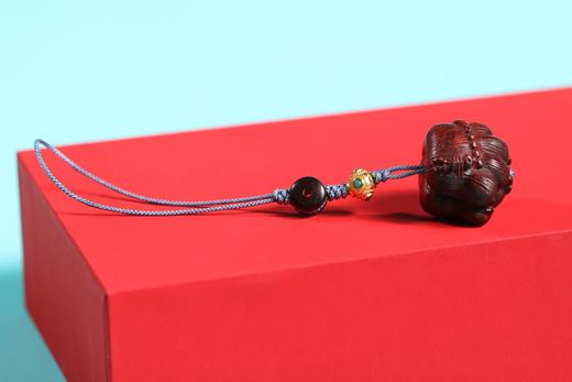 GJXJ0158°鱼与熊掌兼得紫檀小挂件 商品图0