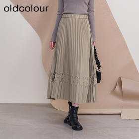 oldcolour欧珂冬季新款高腰宽松时尚长裙女P450603A1