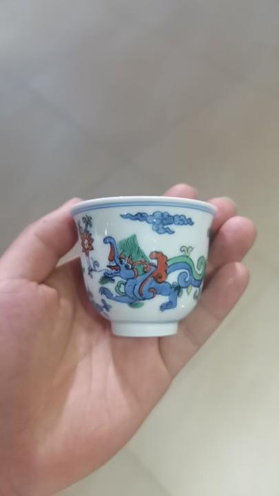 斗彩龙纹杯 商品图0