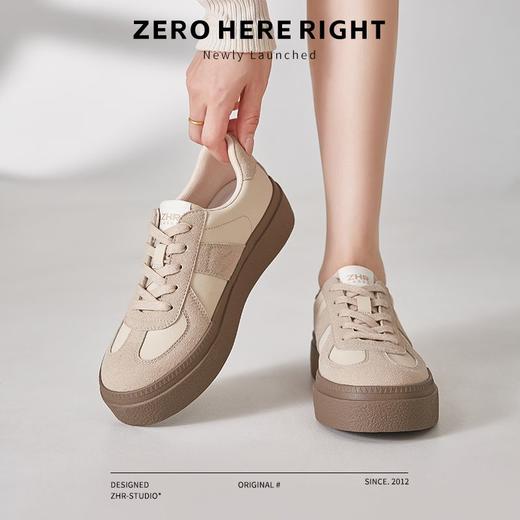 ZHR则则增高款德训鞋百搭板鞋2024秋季上新时尚运动休闲鞋潮流鞋 商品图4