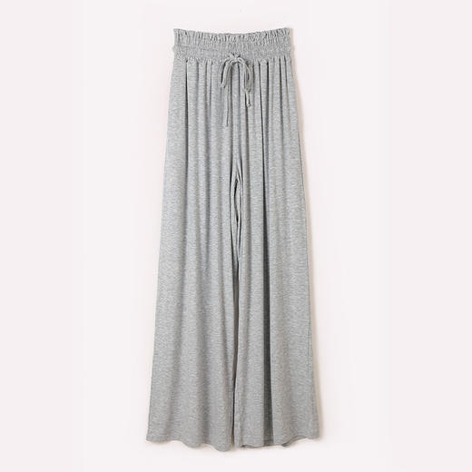 【舒适亲肤！宽腿阔腿裤】修身显瘦，松紧裤腰，弹力十足，旧穿不变形，高弹裙裤长款黑色，垂感阔腿裤薄款休闲长裤，高腰直筒裤女L 商品图7