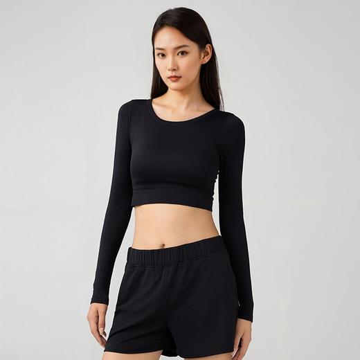哈瓦塔秋装含胸垫短款运动长袖H340147 商品图8