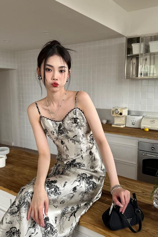 ANSUABEL 国风浪漫提花连衣裙 18596 商品图1