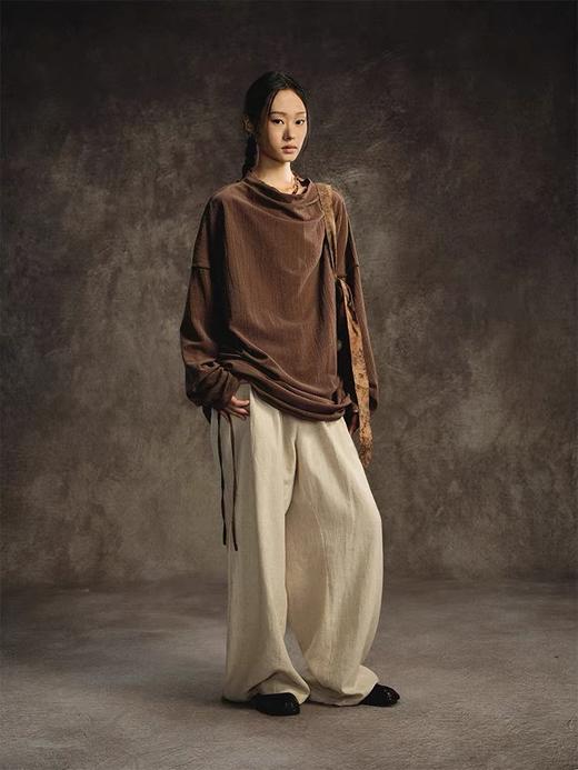 共和GongheRepub/GH24014/花边腰棉麻裤 商品图5