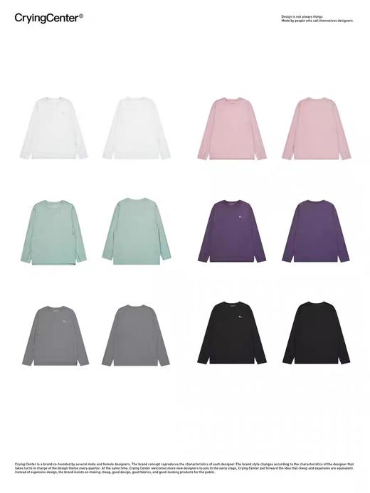CryingCenter 六色吸湿速干科技运动跑步长袖tee 哭喊中心 商品图3