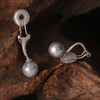 Manreya玛芮雅深海之谜银镀金真多麻0感海水珍珠耳夹 商品缩略图8