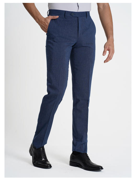 callisto藏青色羊毛混纺西裤 商品图2