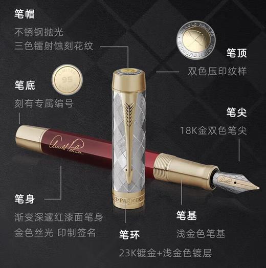 派克（PARKER）钢笔新款阿诺德帕尔默限量版18K金笔高端签字笔 收藏纪念品 商品图1