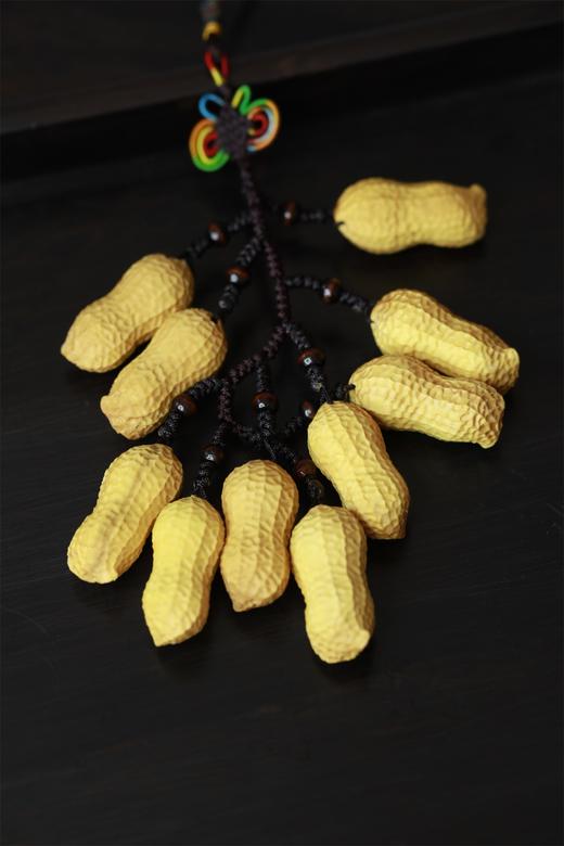 十粒花生串°黄杨挂件 商品图0