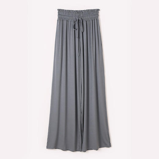 【舒适亲肤！宽腿阔腿裤】修身显瘦，松紧裤腰，弹力十足，旧穿不变形，高弹裙裤长款黑色，垂感阔腿裤薄款休闲长裤，高腰直筒裤女L 商品图6