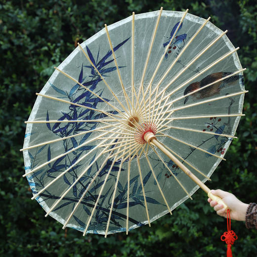 浏阳油纸伞 非遗技艺手工制作 防雨防嗮道具装饰国风伞 商品图1