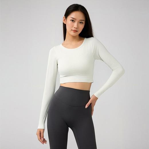 哈瓦塔秋装含胸垫短款运动长袖H340147 商品图6