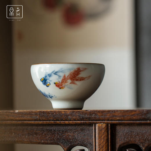 问鼎鼎者青花惊鸿杯（福寿）惊鸿杯(鱼)惊鸿杯(玉兰花鸟)（缺货） 商品图1