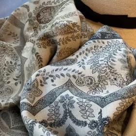 【甄珠贝】意大利系列 LP秋冬款 洋气腰果花丝羊毛流苏披肩