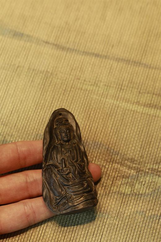 H013Y08°土沉木观音挂牌 商品图0