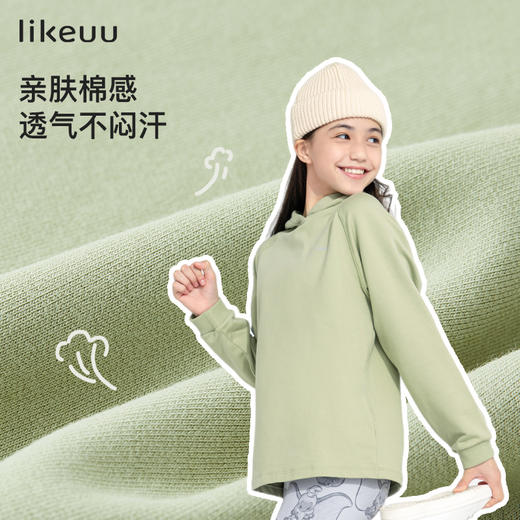 (11.11)ubras旗下likeuu儿童卫衣卫裤男女中大童休闲T恤裤子秋冬 商品图4