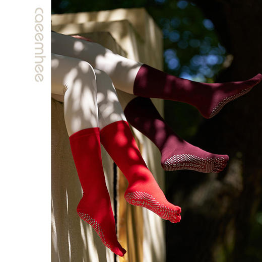 卡益2024秋冬中筒五指瑜伽袜KS4199 商品图1