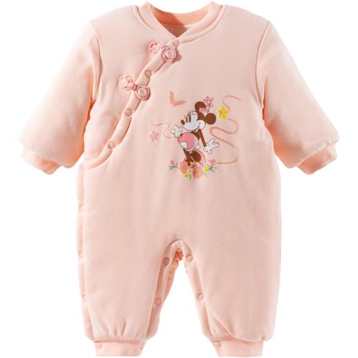 Disney/迪士尼【娃娃领】婴儿夹棉连体衣服春秋冬季保暖加厚女童宝宝哈衣爬爬服
ZD4DL012 商品图8