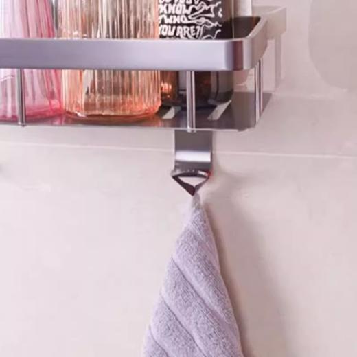 奇丽屋无铝伦比浴室置物架壁挂式免打孔厕所防水多功能卫生间架子 商品图3