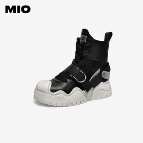 MIO米奥冬季酷趣熔岩厚底高帮鞋小众设计靴子百搭休闲鞋子女M245695353