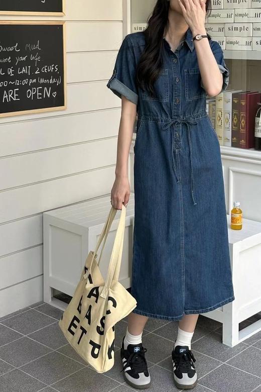 LNNNS 翻领水洗牛仔简约连衣裙 18559 商品图2