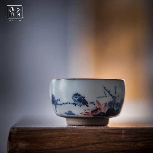 问鼎鼎者青花朗月杯（花卉）朗月杯(清隐)（缺货） 商品图1